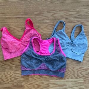 *2* Hanes Get Cozy + *1* Vermilion Sport Bras (M)